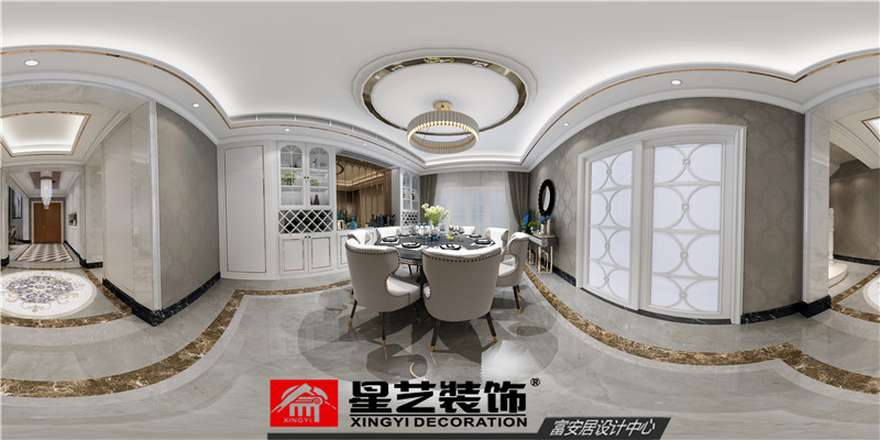 龙胤花园478平餐厅装修效果图