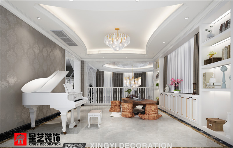 龙胤花园478平多功能厅装修效果图