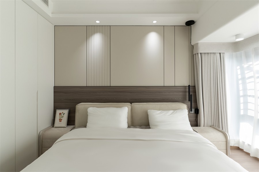 锦官府100平卧室装修完工实景图